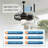 20" Outdoor Caged Ceiling Fan with Light, Plug-In Design, Smart App & Remote Control, 6-Speed Reversible DC Motor