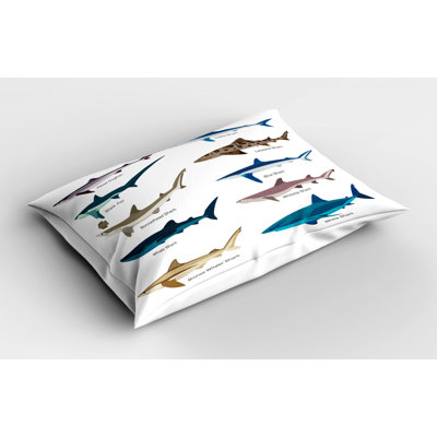 Shark Polyester Sham Set