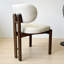 Chaise d'appoint blanche à dossier bas (ensemble de 2)