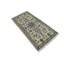 Tapis gris / blanc en laine noué à la main de conception unique 2 pi 3 po x 4 pi 8 po années 2000 Robichaux