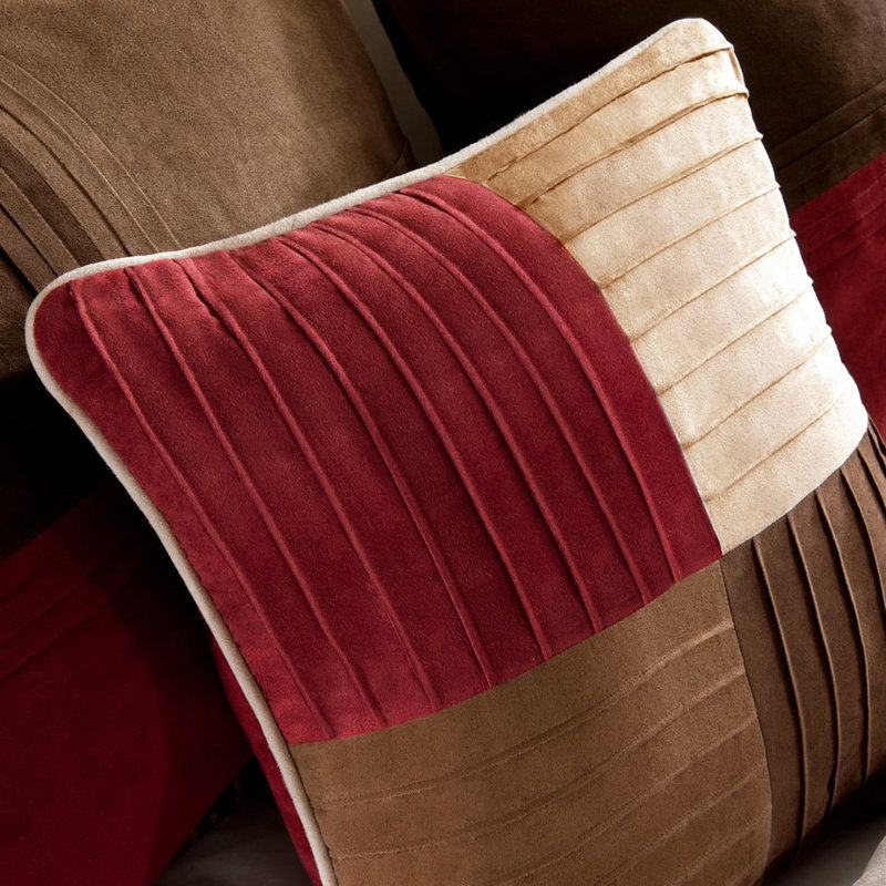 King Red Microsuede Comforter 7 Piece - Densely Filled, Exceptional Warmth Soft And Breathable
