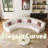 4-Piece Modern Curved Sofa