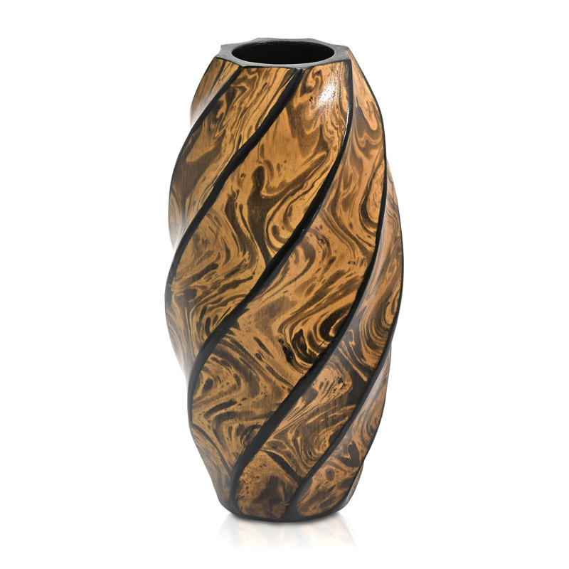 Avabella Handmade Wood Table Vase