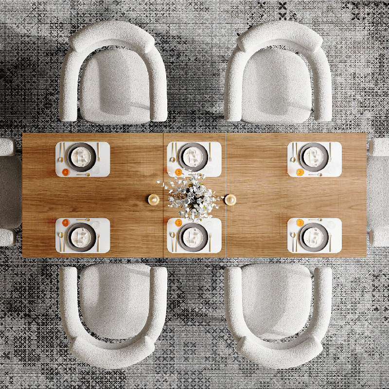 Rectangular Extendable Dining Table
