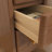 Narrow Solid Wood Nightstand with 2 Drawers-285118322-283522431