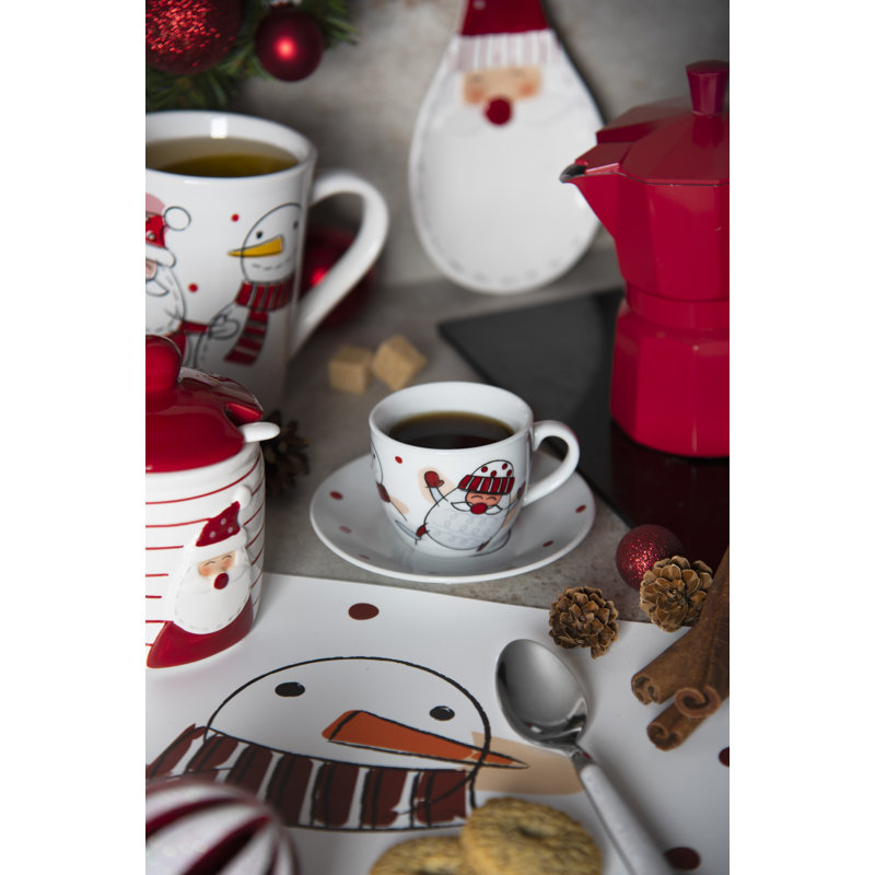 Snowman Porcelain Coffee Cup