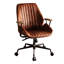 Amélioration du fauteuil de travail en cuir - sophistication professionnelle, relevage, base en métal, aspect fixe de bureau professionnel, conception à haut dossier, siège réglable, base avec-1783248321