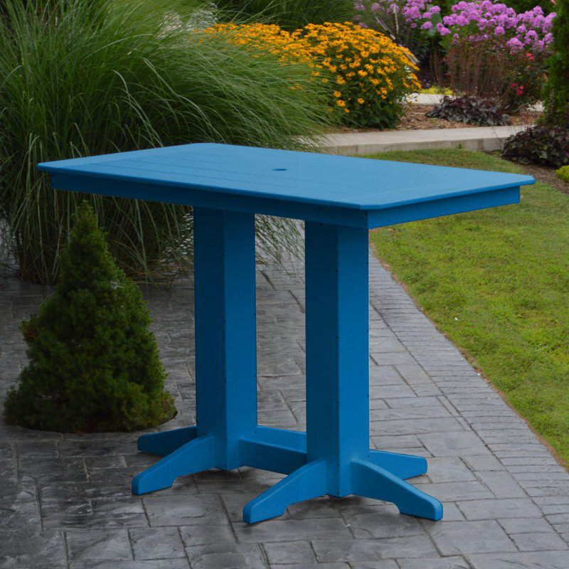 Table de salle à manger Nettie, Bleu, l 33 po x L 72 po x H 42 po