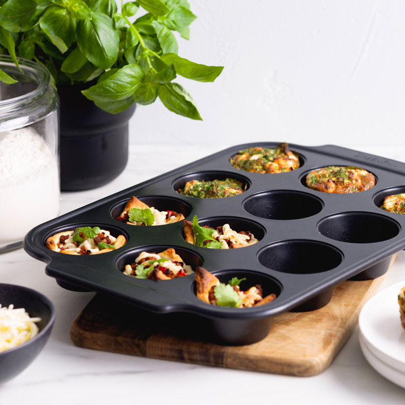 GreenPan Non-Stick Steel Muffin Pan with Lid