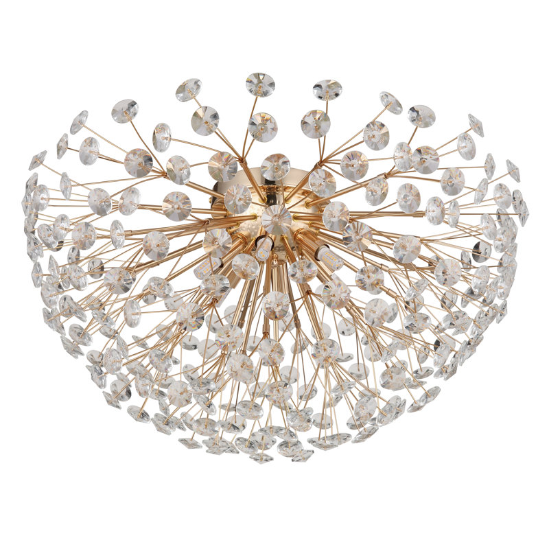 Bercem Flush Mount, Gold colours
