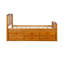 Lit plateforme simple avec 6 tiroirs et rangement en bois massif | Aucun sommier tapissier requis-1514038508