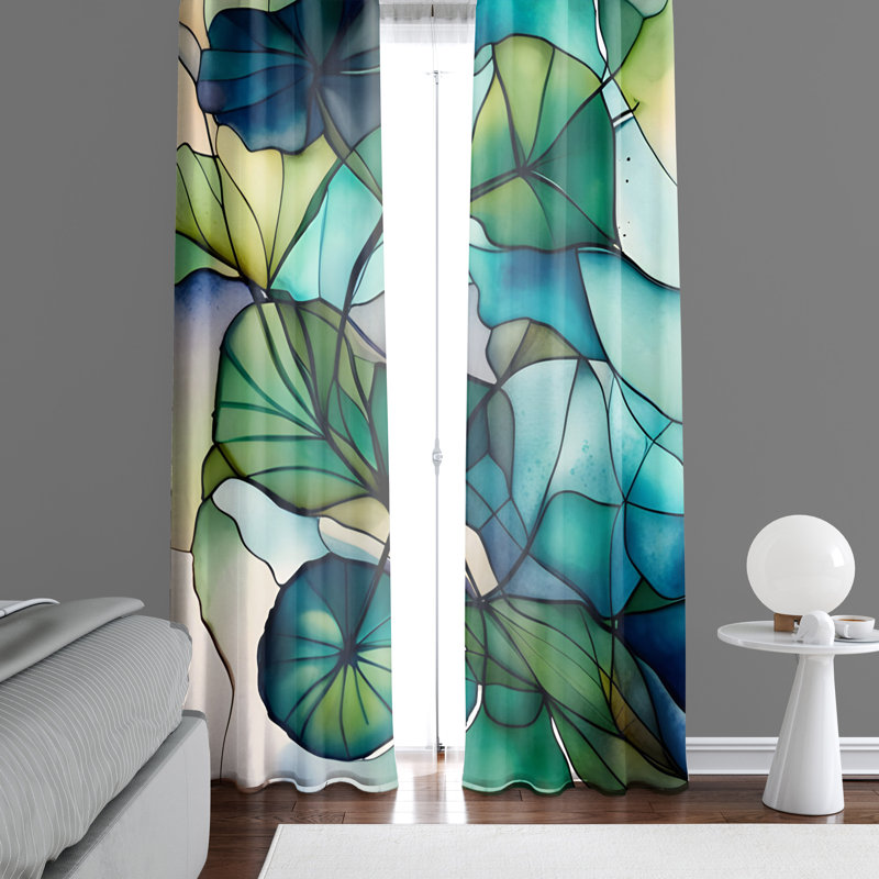 Paire de rideaux semi-transparents Aideyn, L 40 po x L 52 po