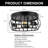 Olsburg Black Flush Mount Flush Ceiling Lighting