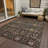 Machine Washable Indoor/Outdoor Cicel ACN1132 Chocolate Rug-100209648