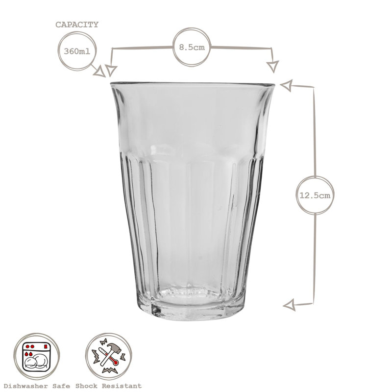12.67ml Highball Glass, 6, Grey