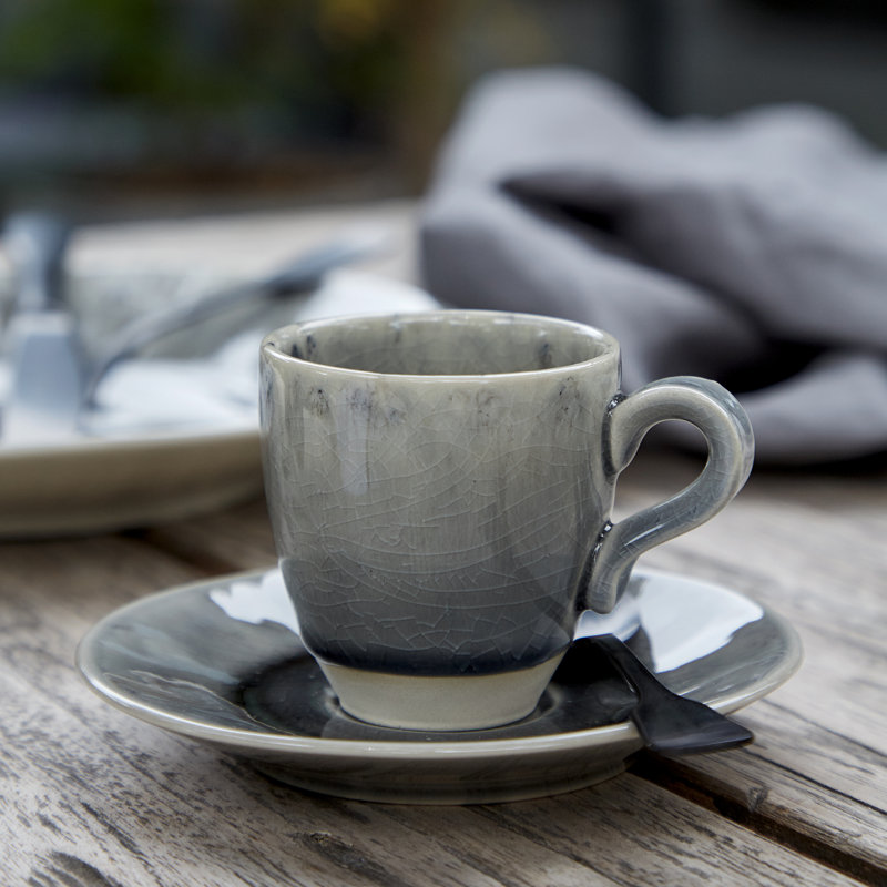 Tasse à café en grès Madeira, Turquoise