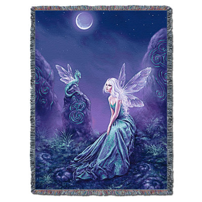Couverture luminescente tissée fée