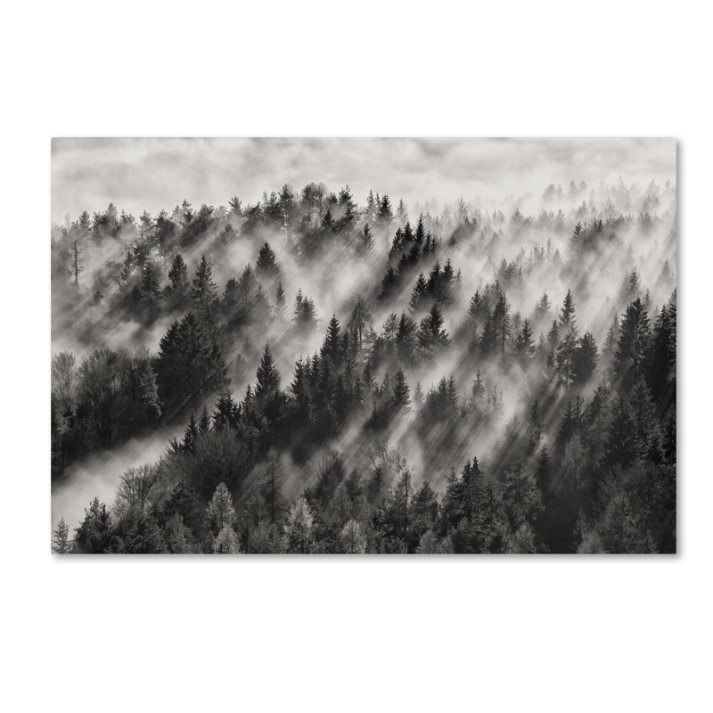 Art mural sur toile tendue - «Sundance No1» de Davorin Baloh pour décoration de salon, de chambre à coucher ou de bureau - 12 x 19