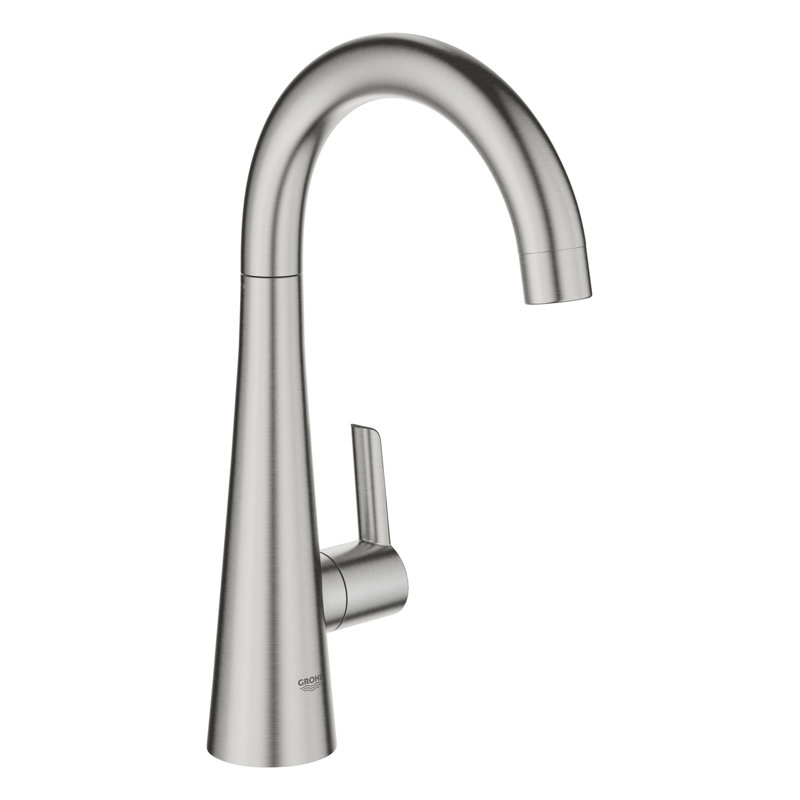 Zedra Single Handle Kitchen Faucet with Accessories, SuperSteel Infinity