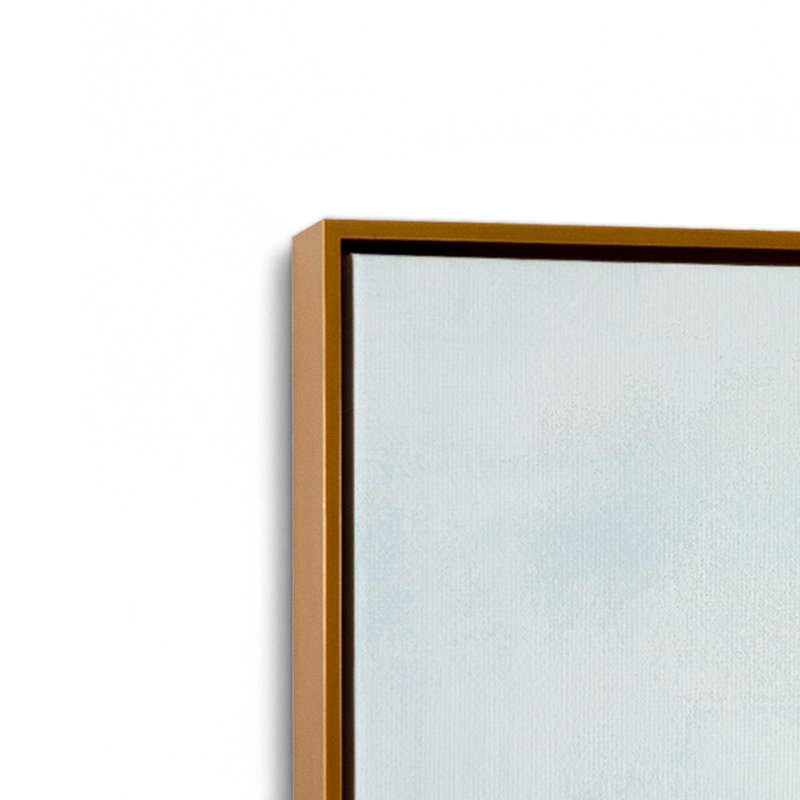 «Cloudy Shoreline Hues II», reproduction sur toile, H 32,75 po x l 32,75 po x P 1,75 po, Cadre flottant or poli, 1