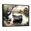 Bateau de pêche dans la rivière - Bateau, art mural