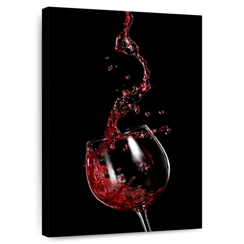Yarlin Red Wine Splash, H 12 po x l 8 po