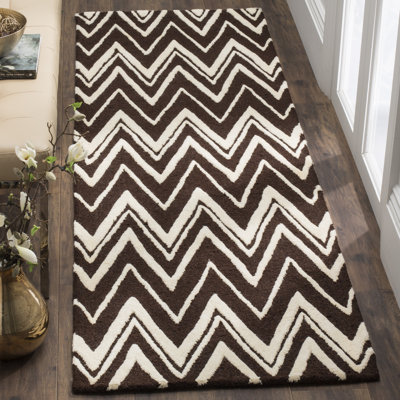 Stephen Chevron Wool Hand Woven Area Rug