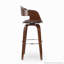 Tabouret en similicuir revêtu de tissu d'ameublement-115824169-115824171