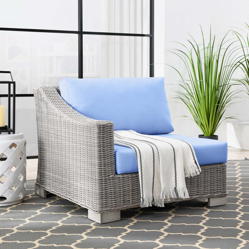 Fauteuil d'extérieur Conway, Bleu clair