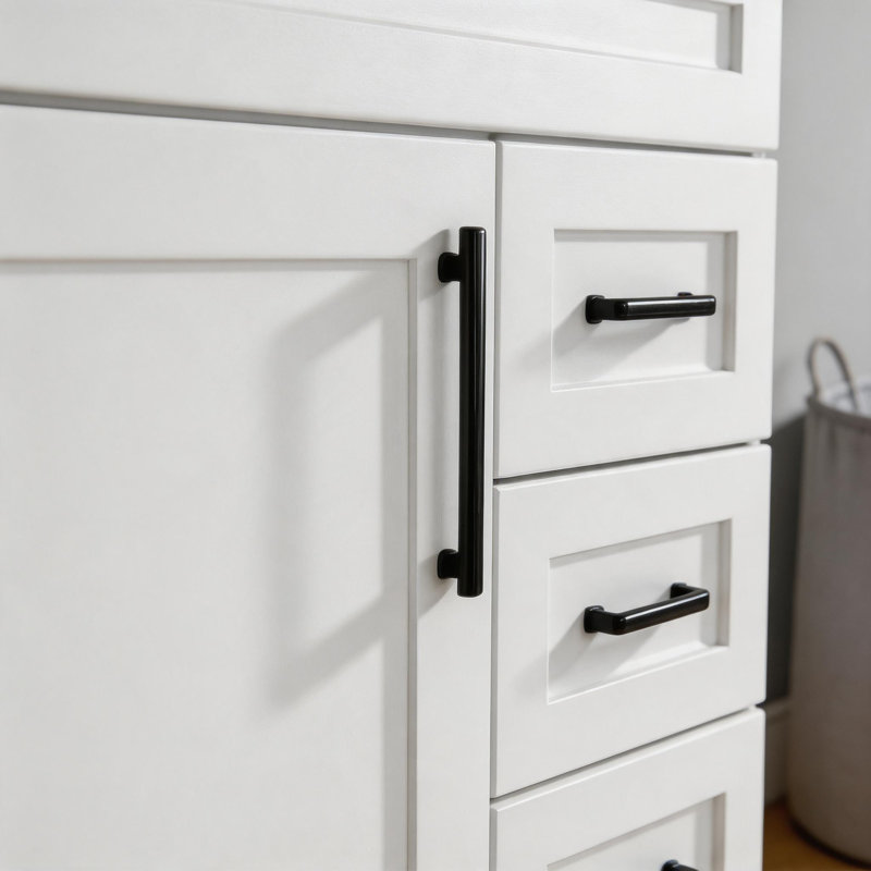 Meuble-lavabo double sur pied de 60 pouces avec lavabo