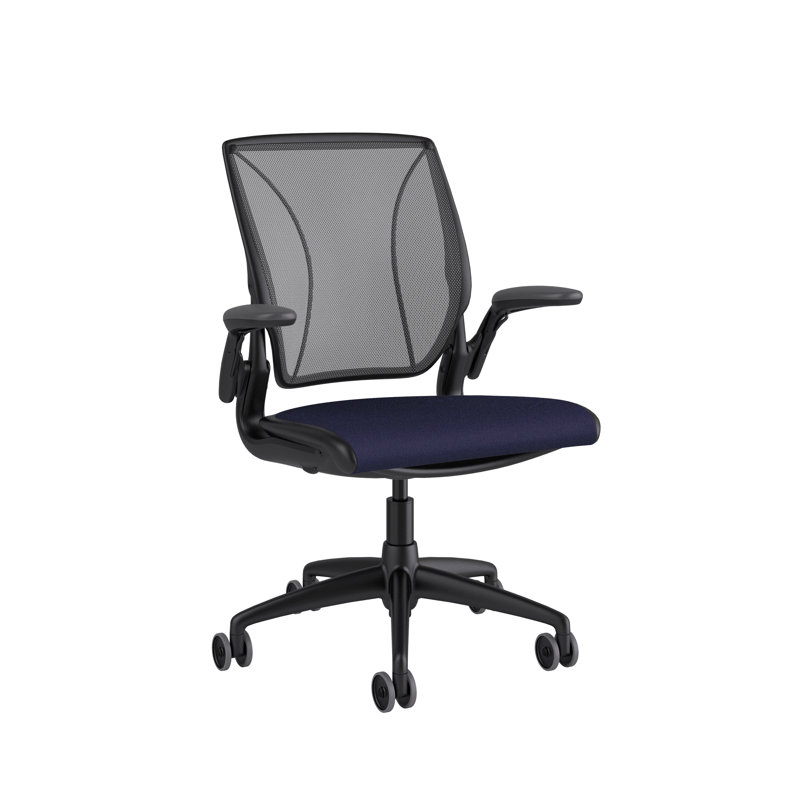 Diffrient World Wool Task Chair, Black, Catena/Caraway, Corde/Black