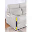 Causeuse-lit en velours beige 55,5 po avec conception à double tirette