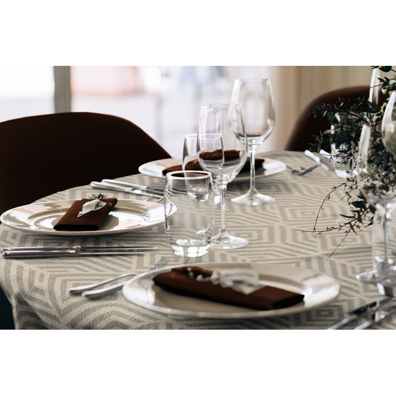 Laurents Tablecloth, Dark Brown, 130cm W x 190cm L