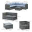 Kishani Rattan 6 - Person Seating Group with Cushions