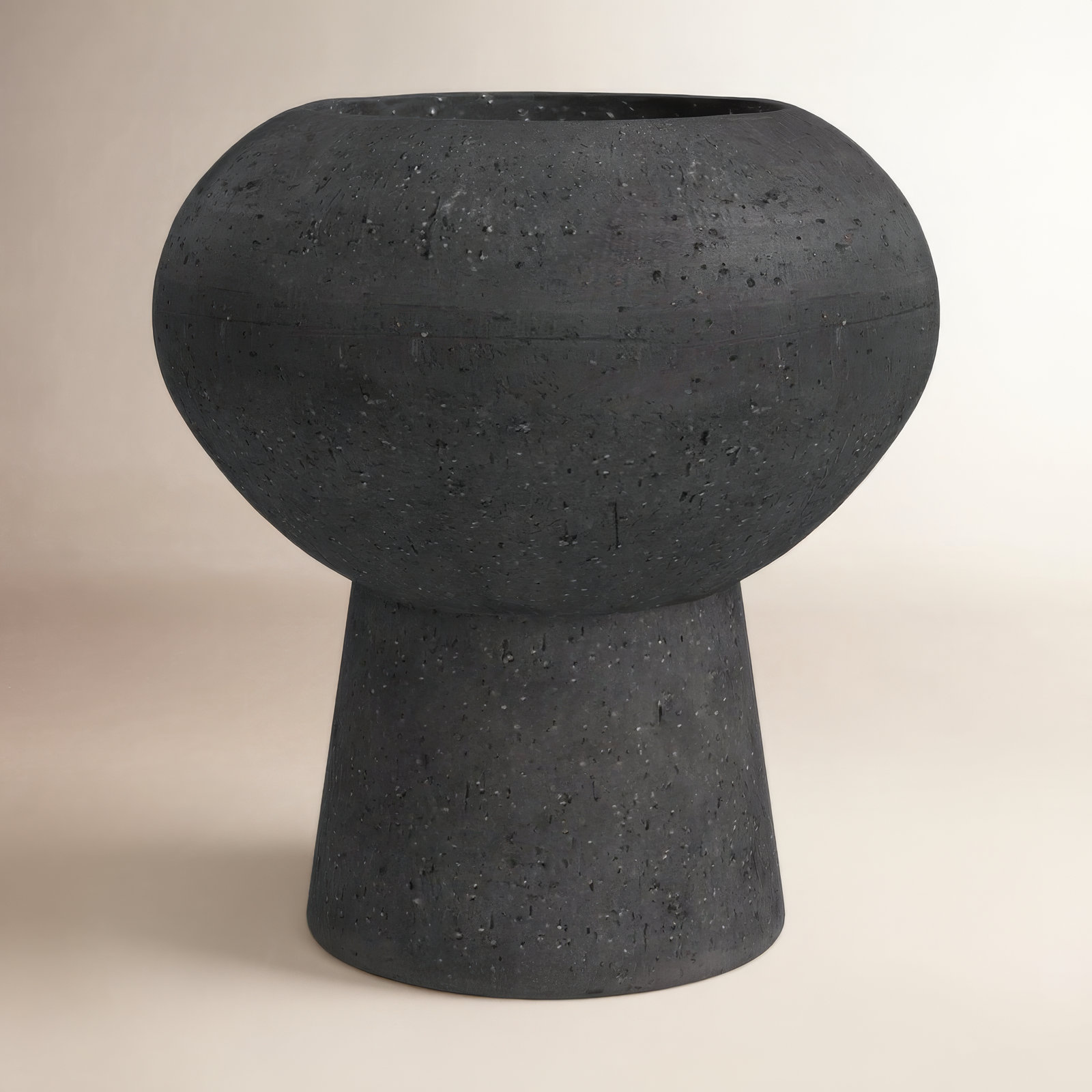 Tommy Ceramic / Porcelain Table Vase, 6" H x 5.5" W x 5.5" D