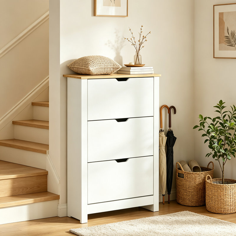 18 Pair Flip Down Shoe Storage