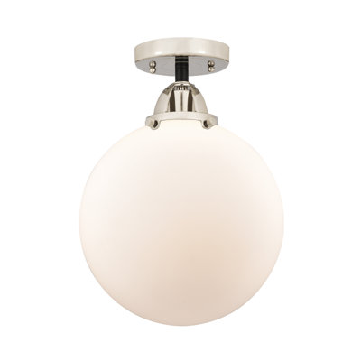 Alphonsa Glass Semi Flush Mount