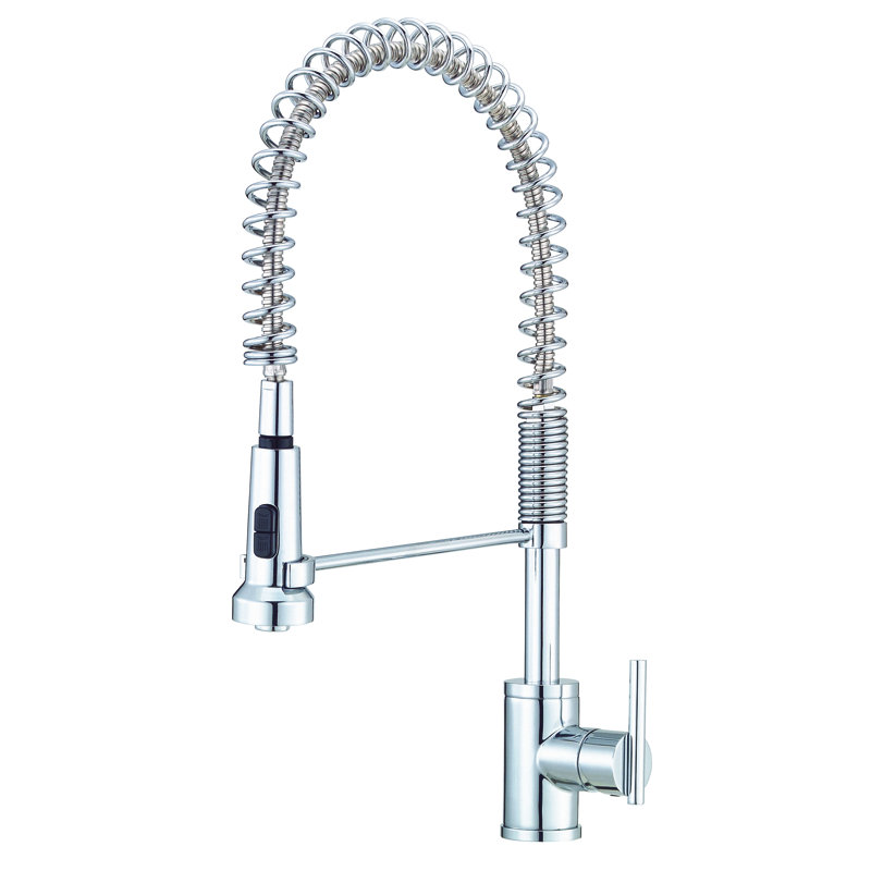 Parma Pull Down Single Handle Kitchen Faucet, Chrome