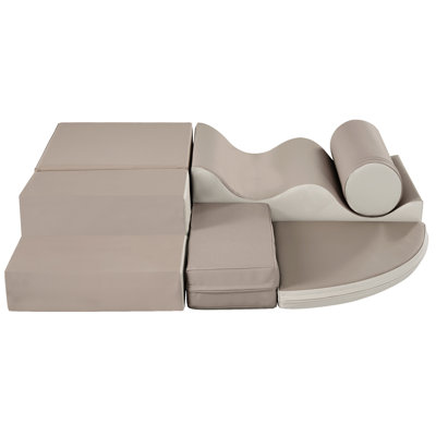 Mousse colorée 6 en 1 pour équipement de jeu intérieur et doux avec empilage intérieur sécuritaire, nettoyage de la surface, entretien