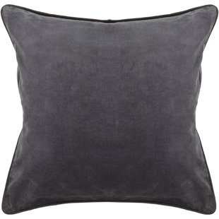 Velvet Throw Pillow Accent Pillow Authentic Handmade Square Down Fill Solid Color With Cotton Back
