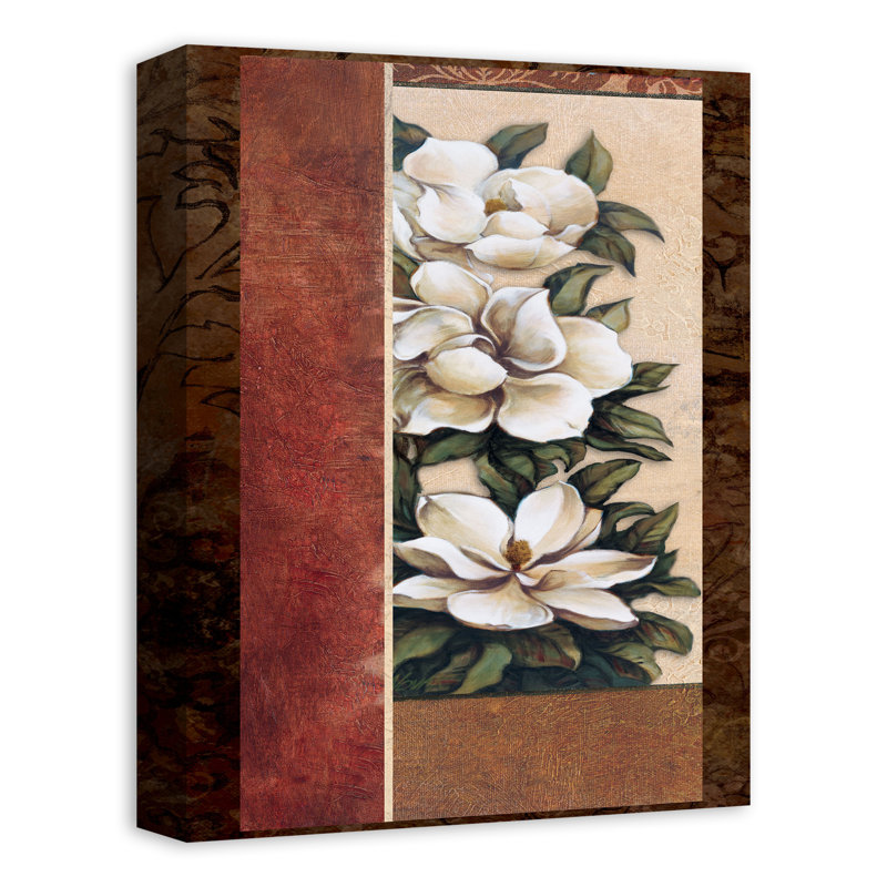 Panneau de magnolia sur toile, H 16 po x l 12 po x P 1,25 po