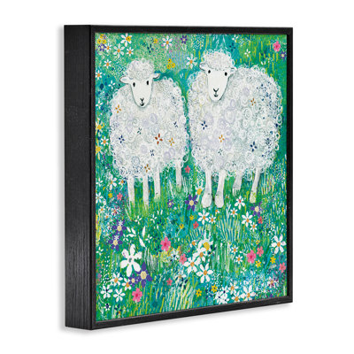 «Wooly Sheep with Scattered Flowers», estampe numérique, conception de Clare Tupper