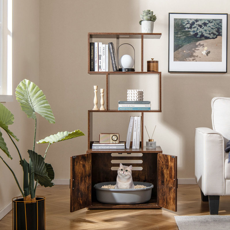 Litter Box Enclosure, Brown