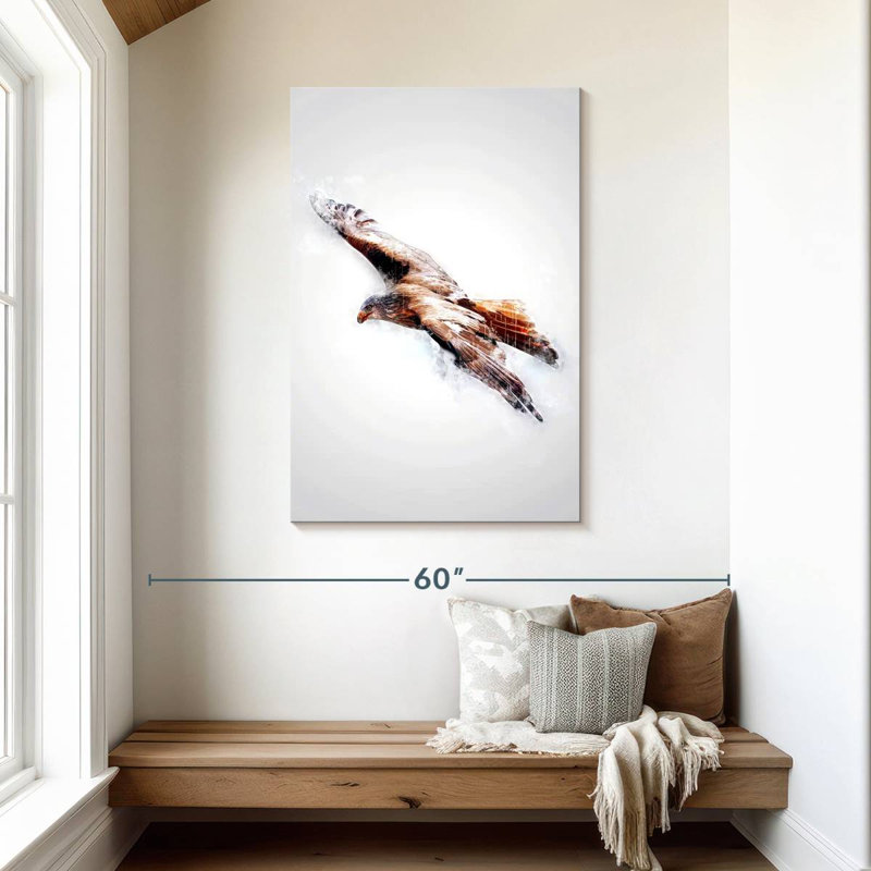 Hawk, 45" H x 30" W