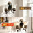 6.1" American Vintage Double-head Wall Sconce, Black & White Glass Wall Lamp