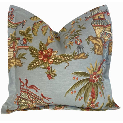 Toile Reversible Pillow Cover