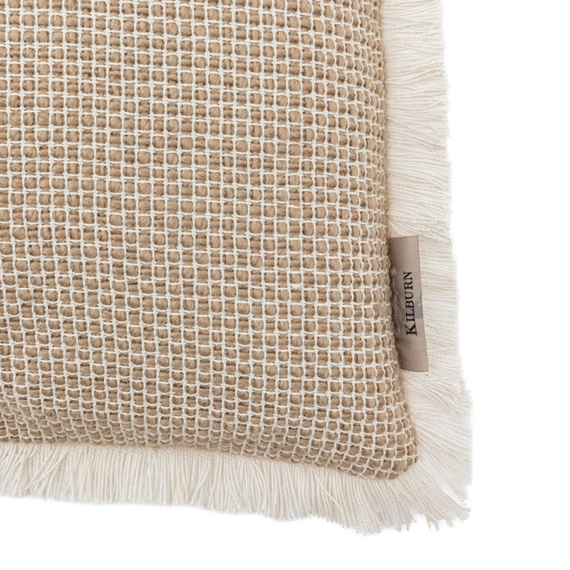 Taupe Square Throw Cushion