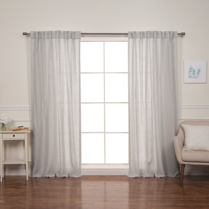 Gwen Linen Curtain & Reviews | Birch Lane