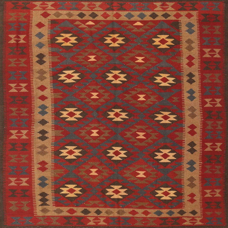Geometric Indoor Rug, Round 8'