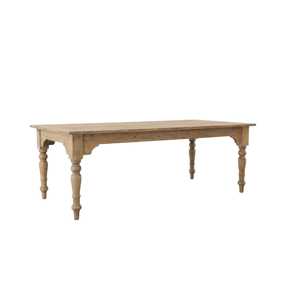 Birch Lane Madalene 84" Pine Solid Wood Dining Table | Wayfair